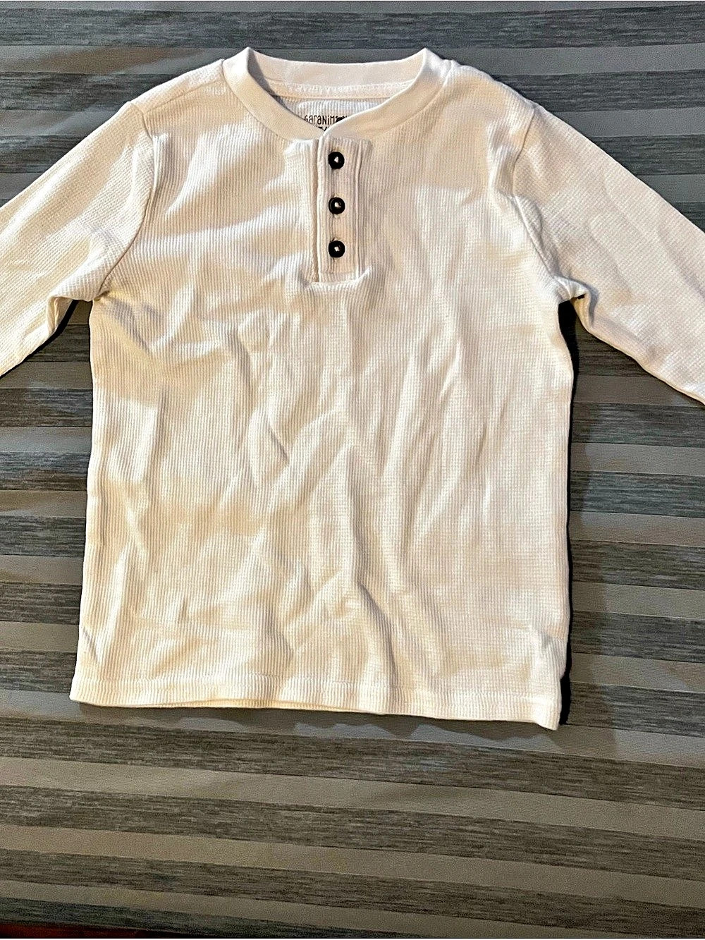 Long Sleeve button shirt in Cream